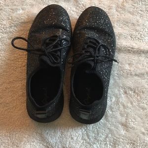Black sparkly shoes